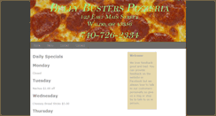 Desktop Screenshot of bellybusterspizzeria.com